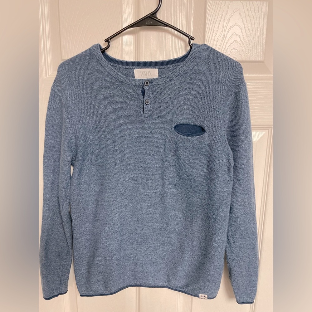 Zara Blue Winter Sweater. Size 10